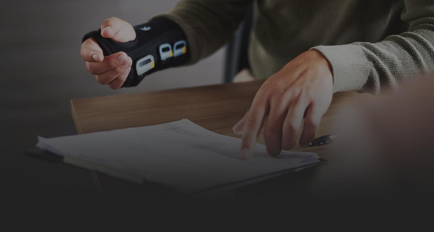 Brampton personal injury law firm meeting an injured client